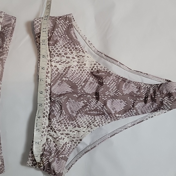 Matte collection snakeskin print high waist bikini - Picture 5 of 8